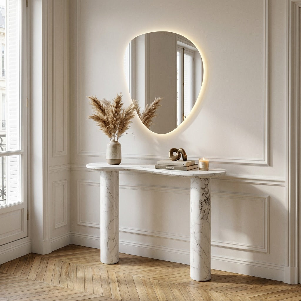 Lawrence White Marble Console image