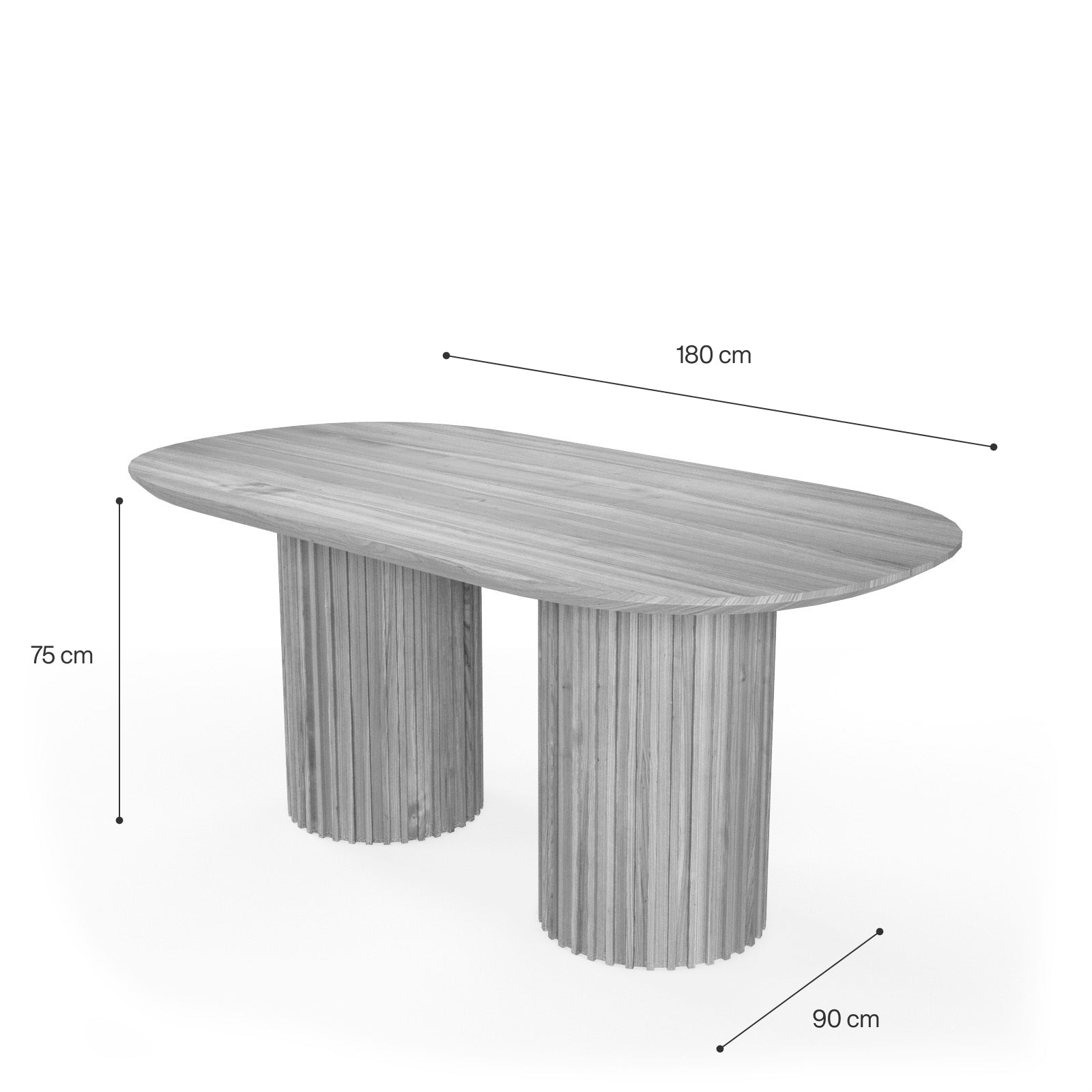 Fiore Oval Dining Table image