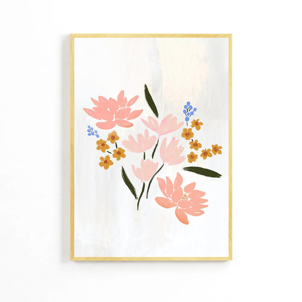 Плакат «Pinky Flowers» для детей image