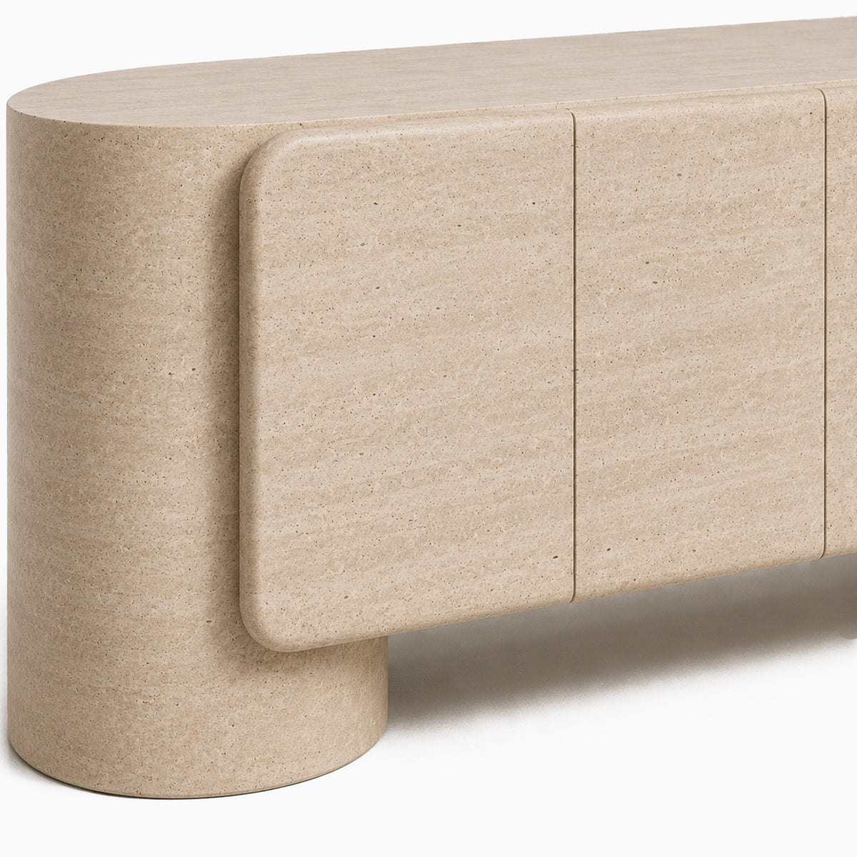 Marius Cream Travertine TV Stand image
