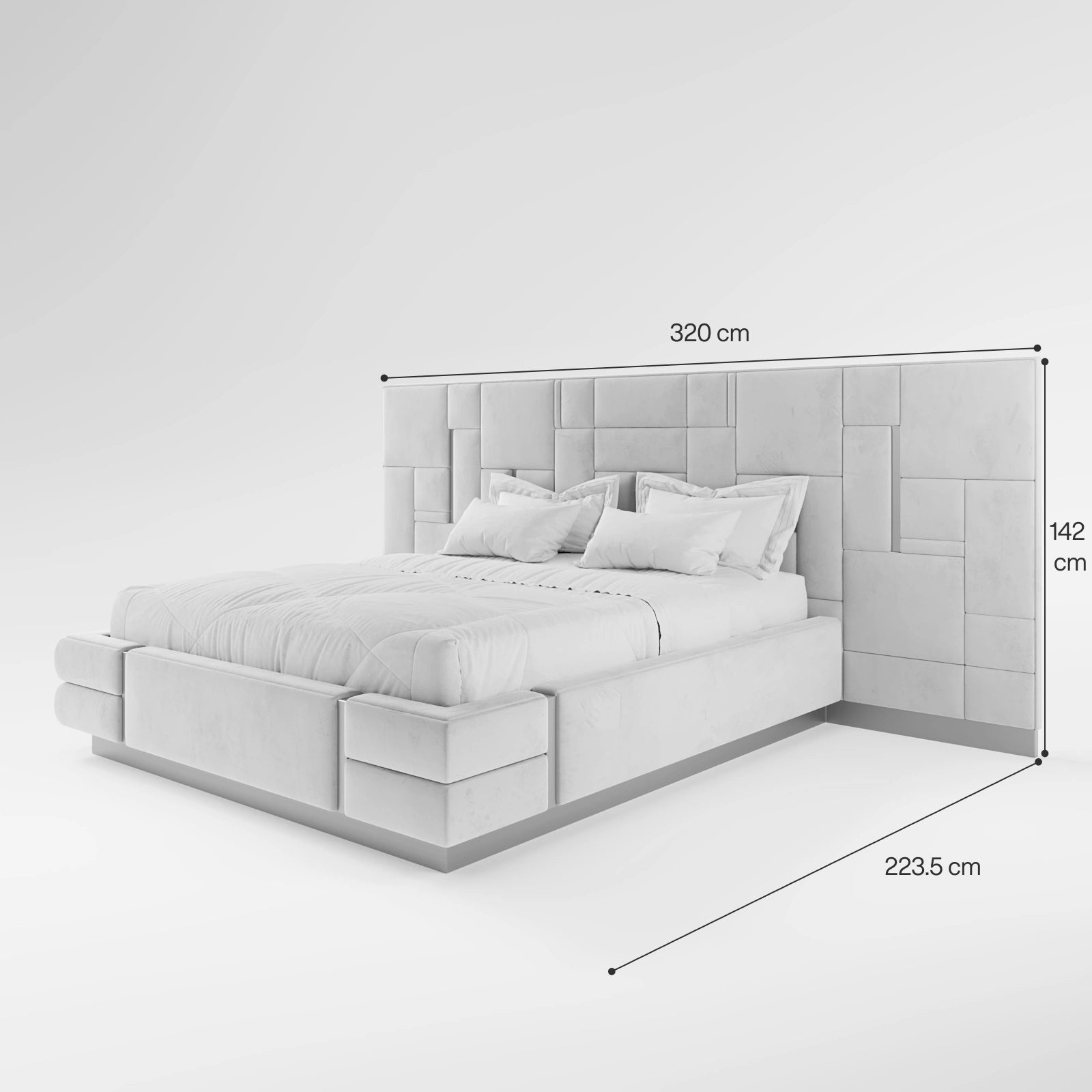 Art Deco Queen Size Bed