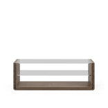 Glass & Walnut