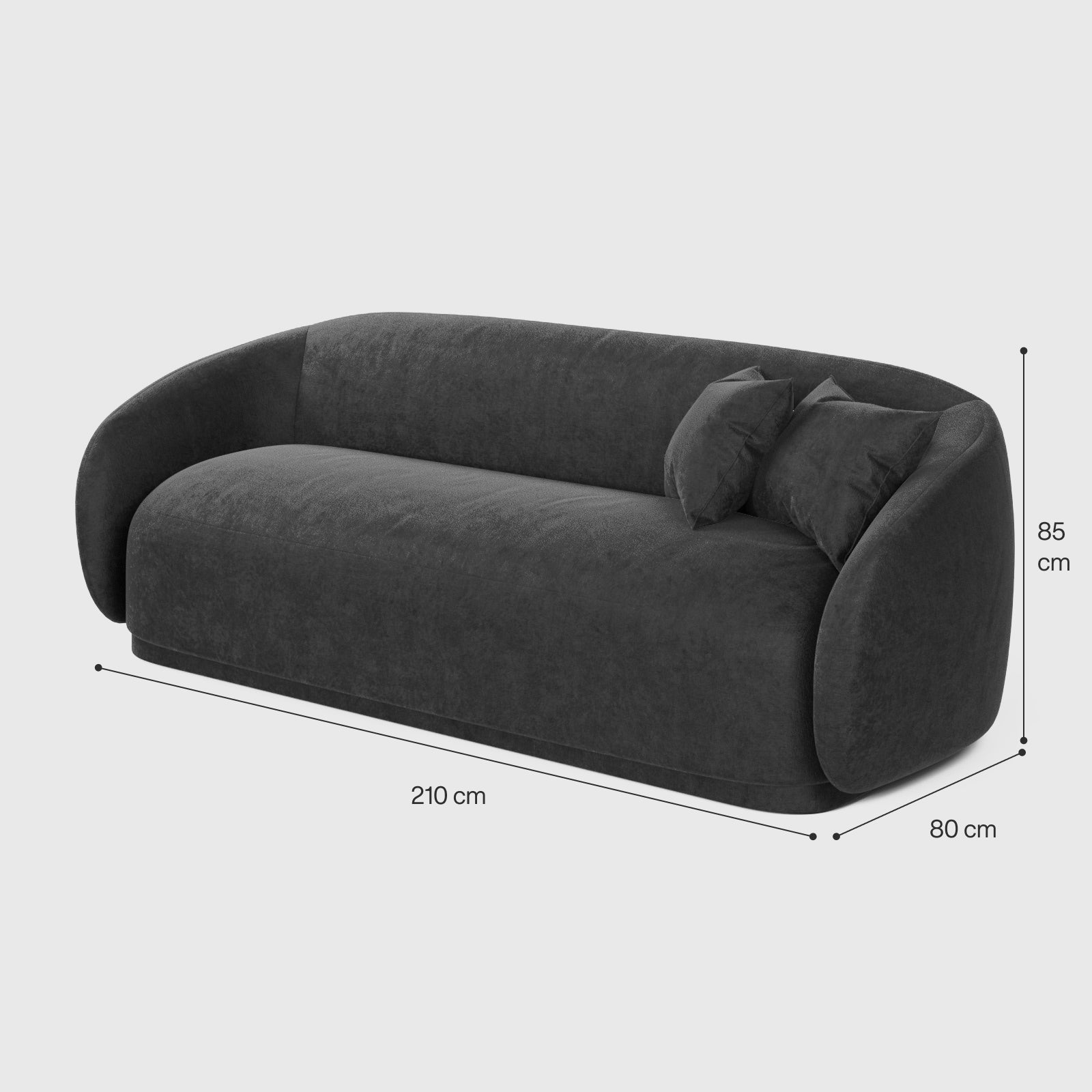 Coraline 3-Seater Straight Sofa image