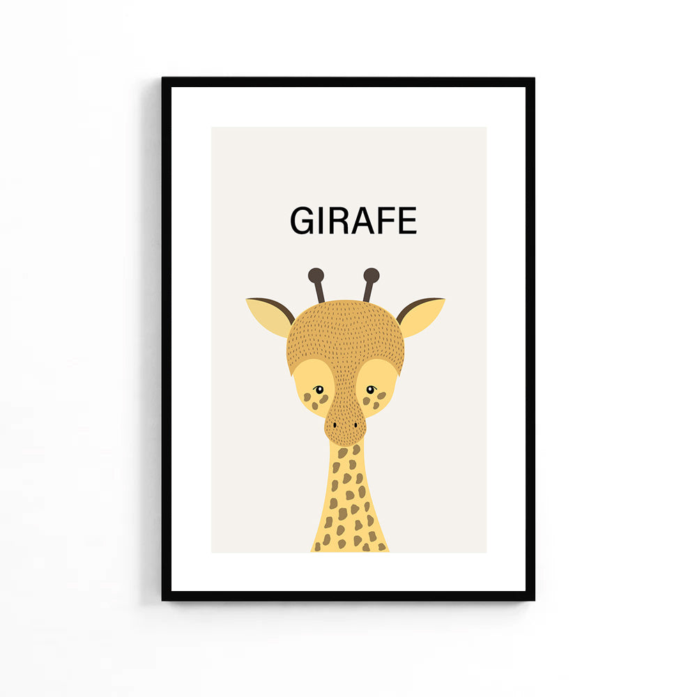 Tiny Giraffe Kids Poster