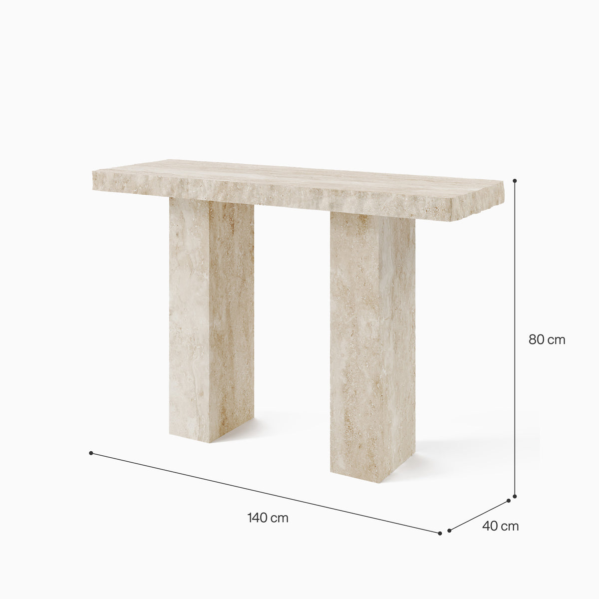 Gusto Travertine Console image