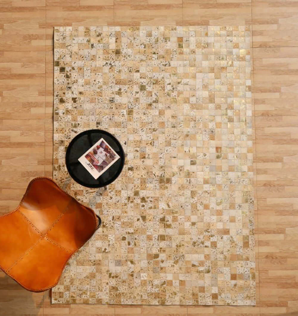 Tile Leather Rug