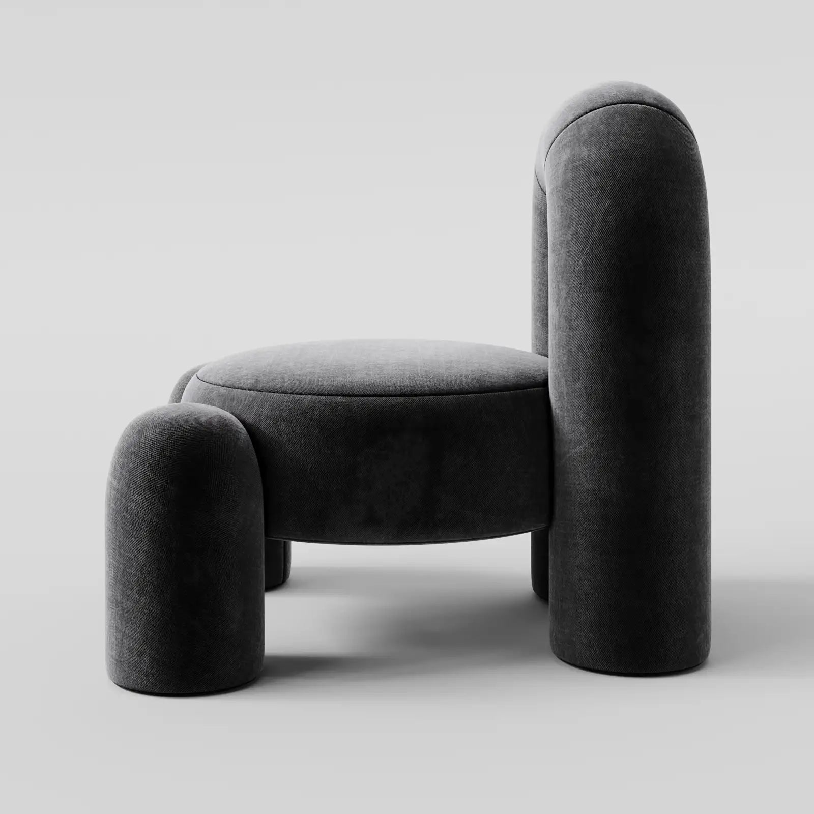 Lumi Sculptural Designed Velvet Chair