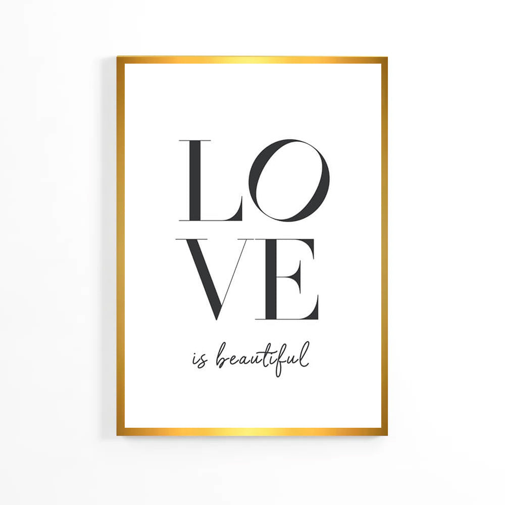 Плакат «Надписи прекрасны» о любви image