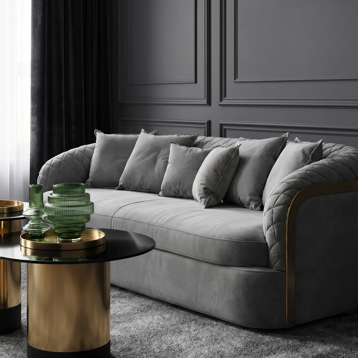Allure 3-Seater Straight Sofa image