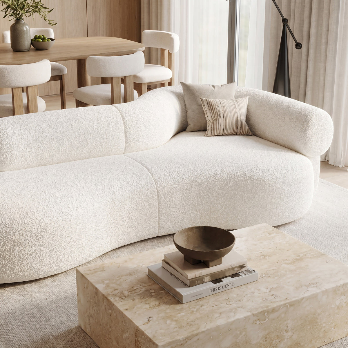 Riva 3-Seater Straight Sofa image