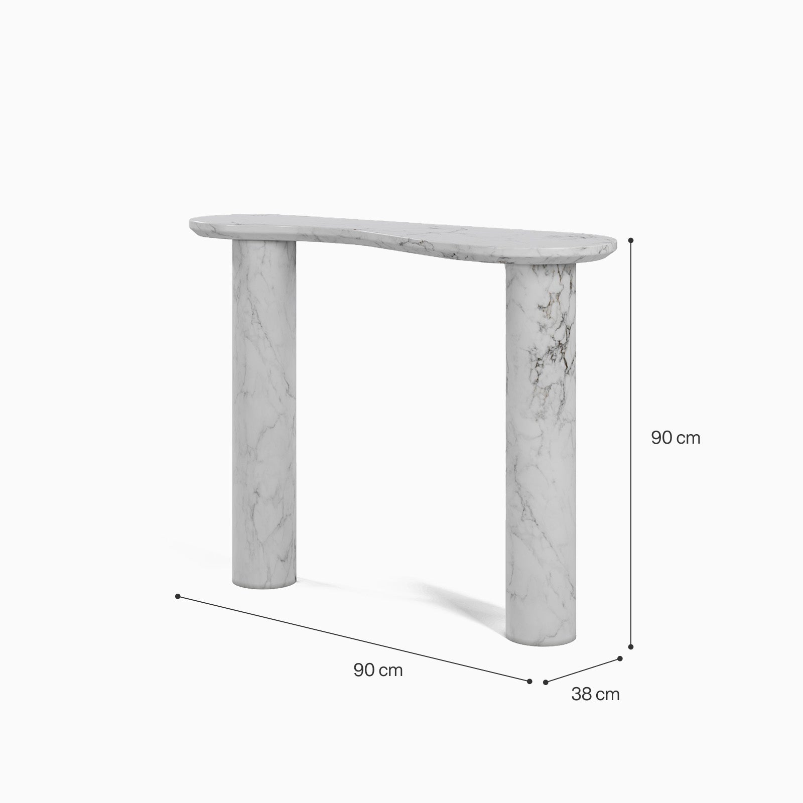 Lawrence White Marble Console image