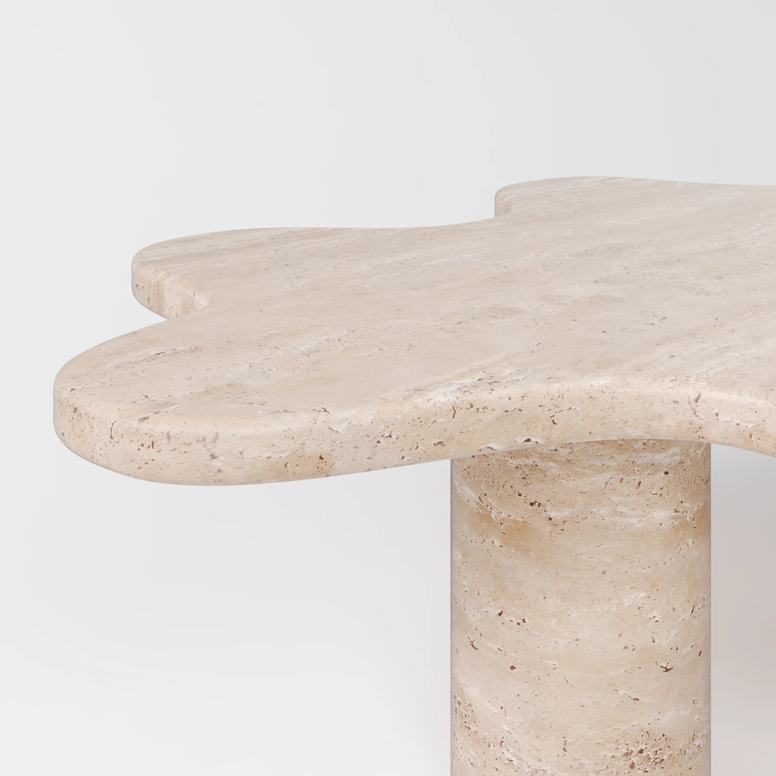Lawrence Twin Pillars Base Coffee Table