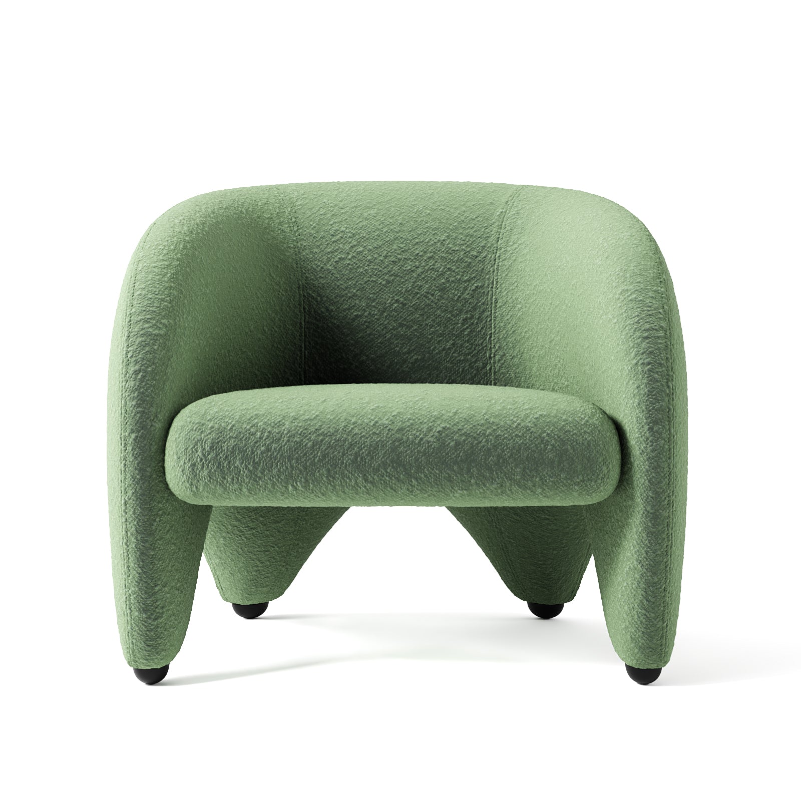 Curved Accent Chair