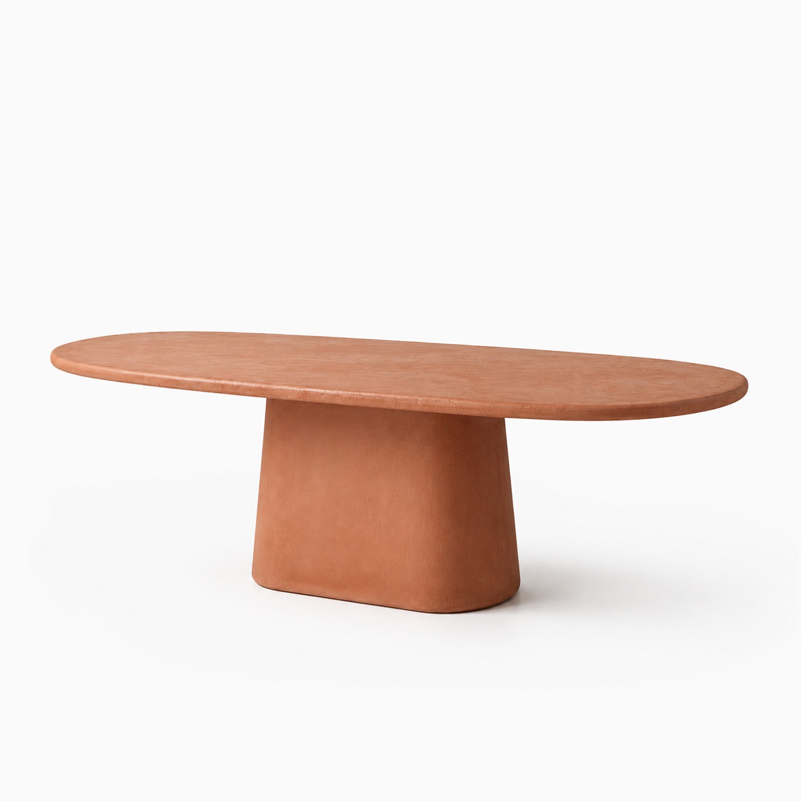Erice Terracotta Microconcrete Dining Table image