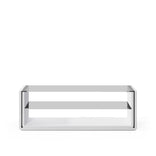 Glass & White Wood
