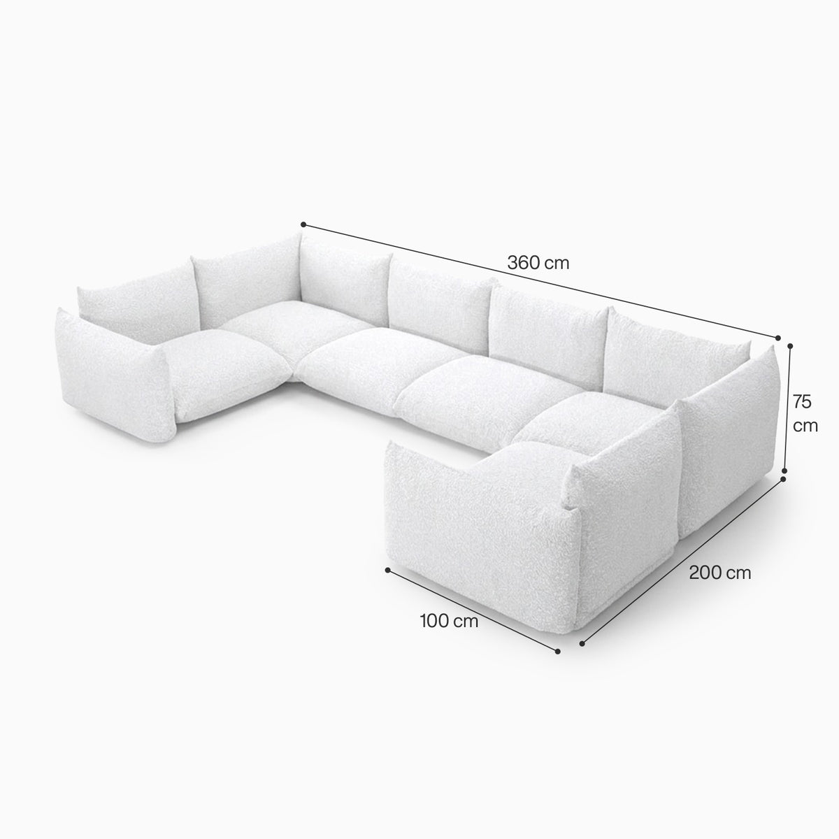 Atlas Spirit 6-Seater Modular Sofa image