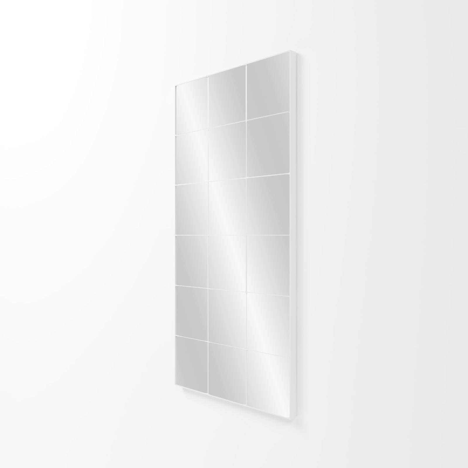 Eclipsa White Rectangular Window Mirror