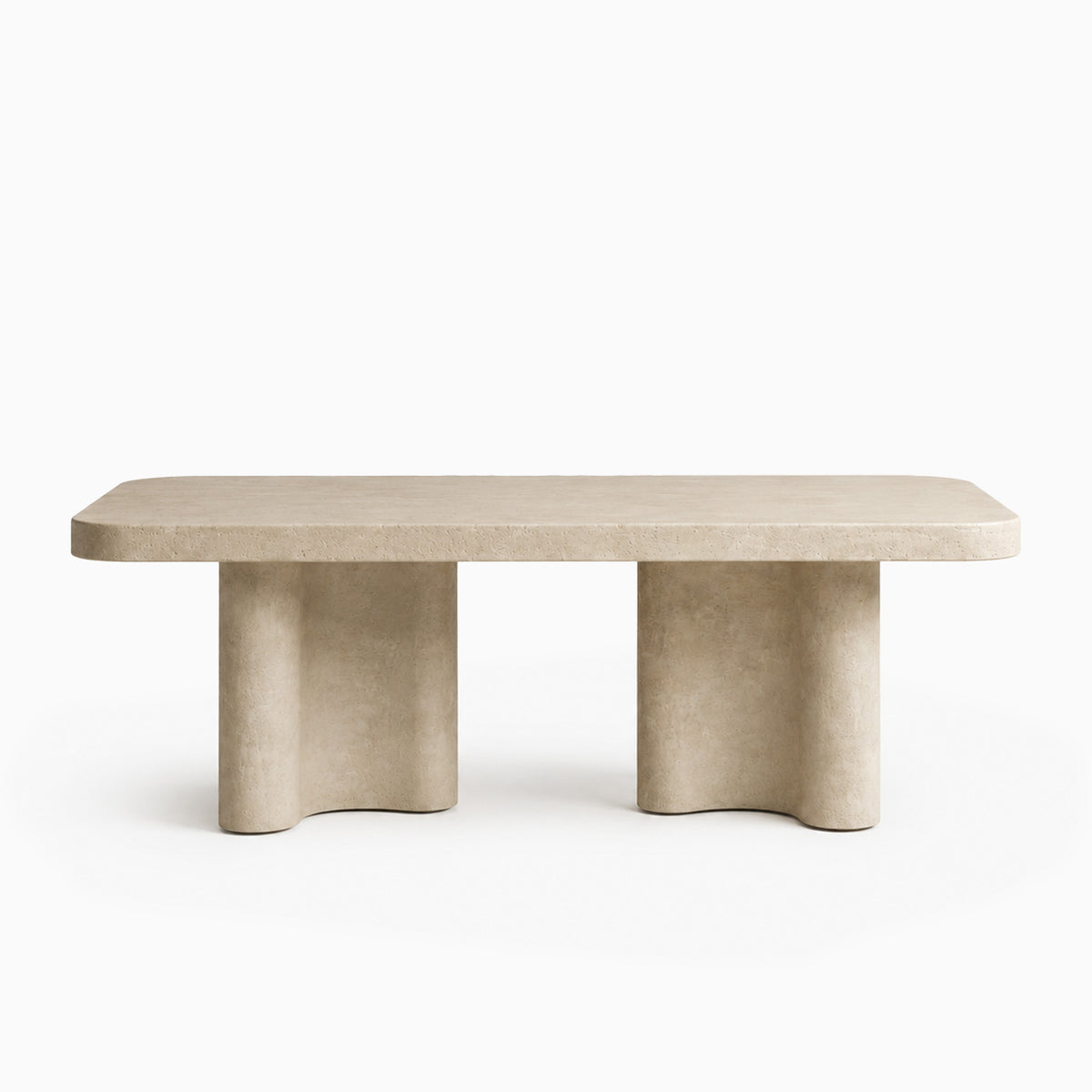 Liwa Cream Microconcrete Dining Table image