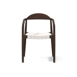 Dark Walnut & Rattan