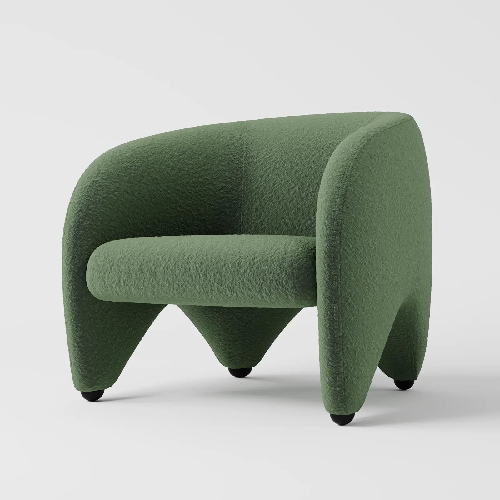 Curved Accent Chair