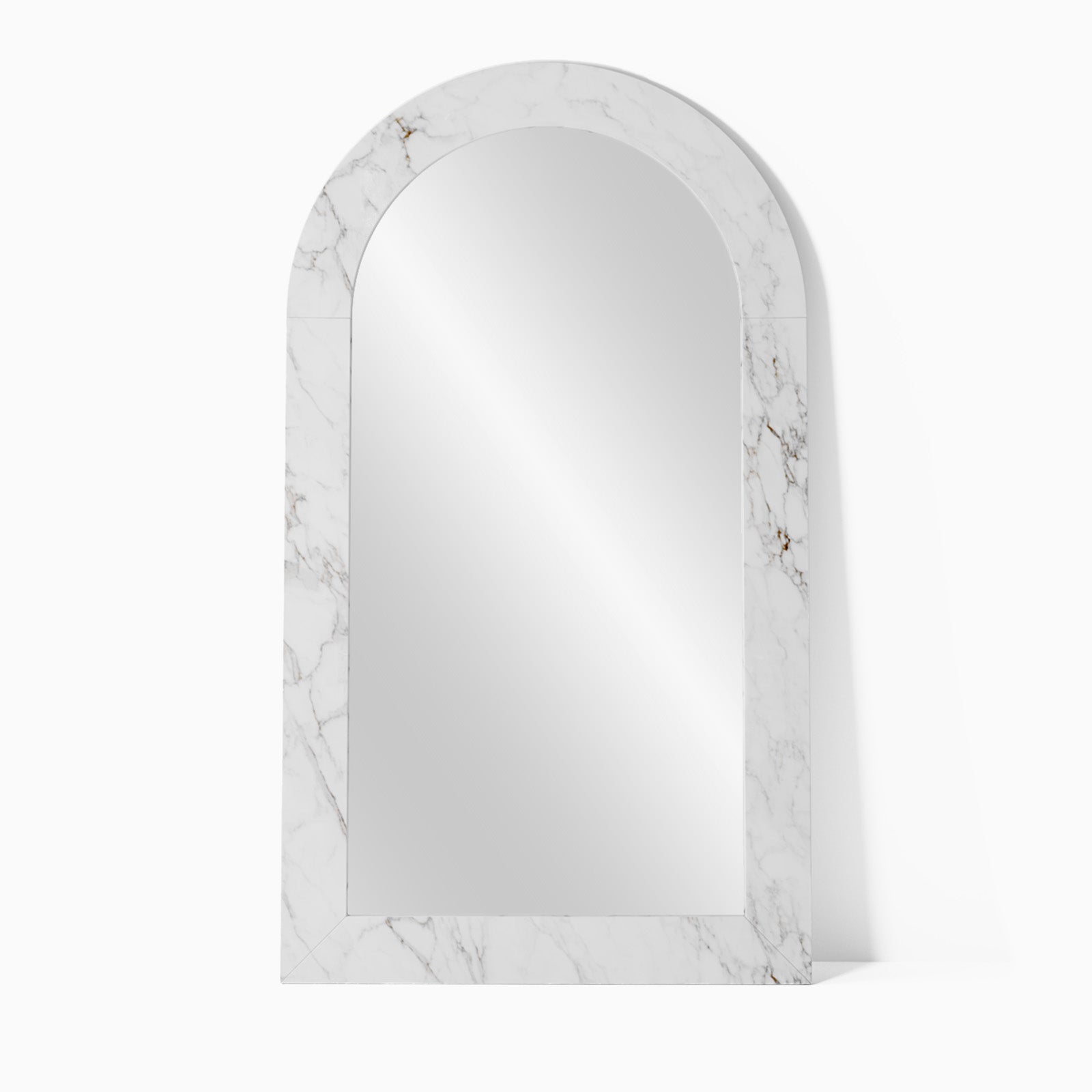 Amelia Marble Floor Mirror image