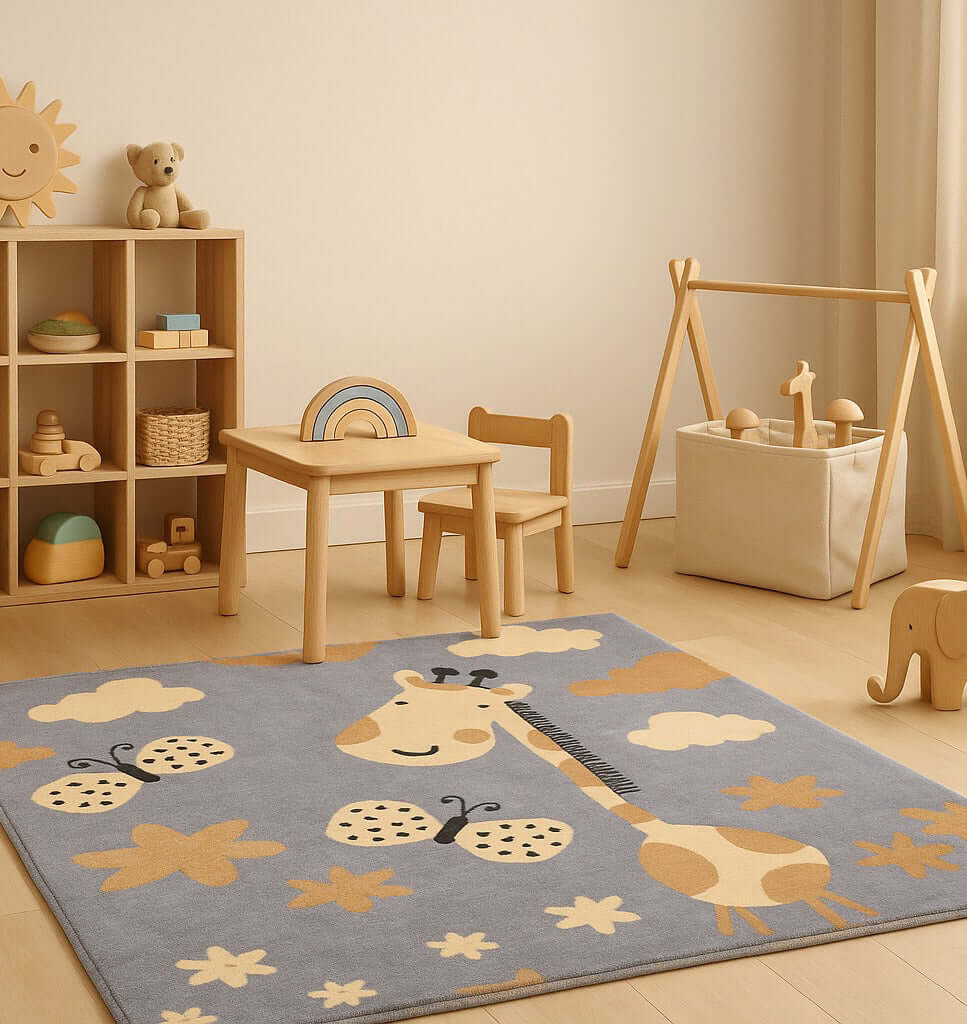 Happy Giraffe Kids Rug