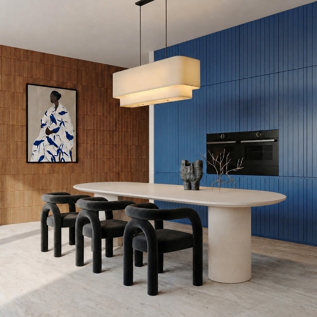Modena Cream Marble Dining Table