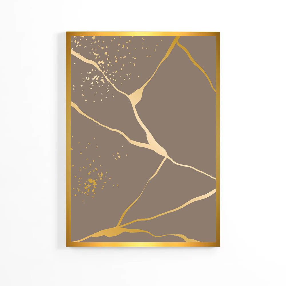 Golden Lines Pastel Poster image