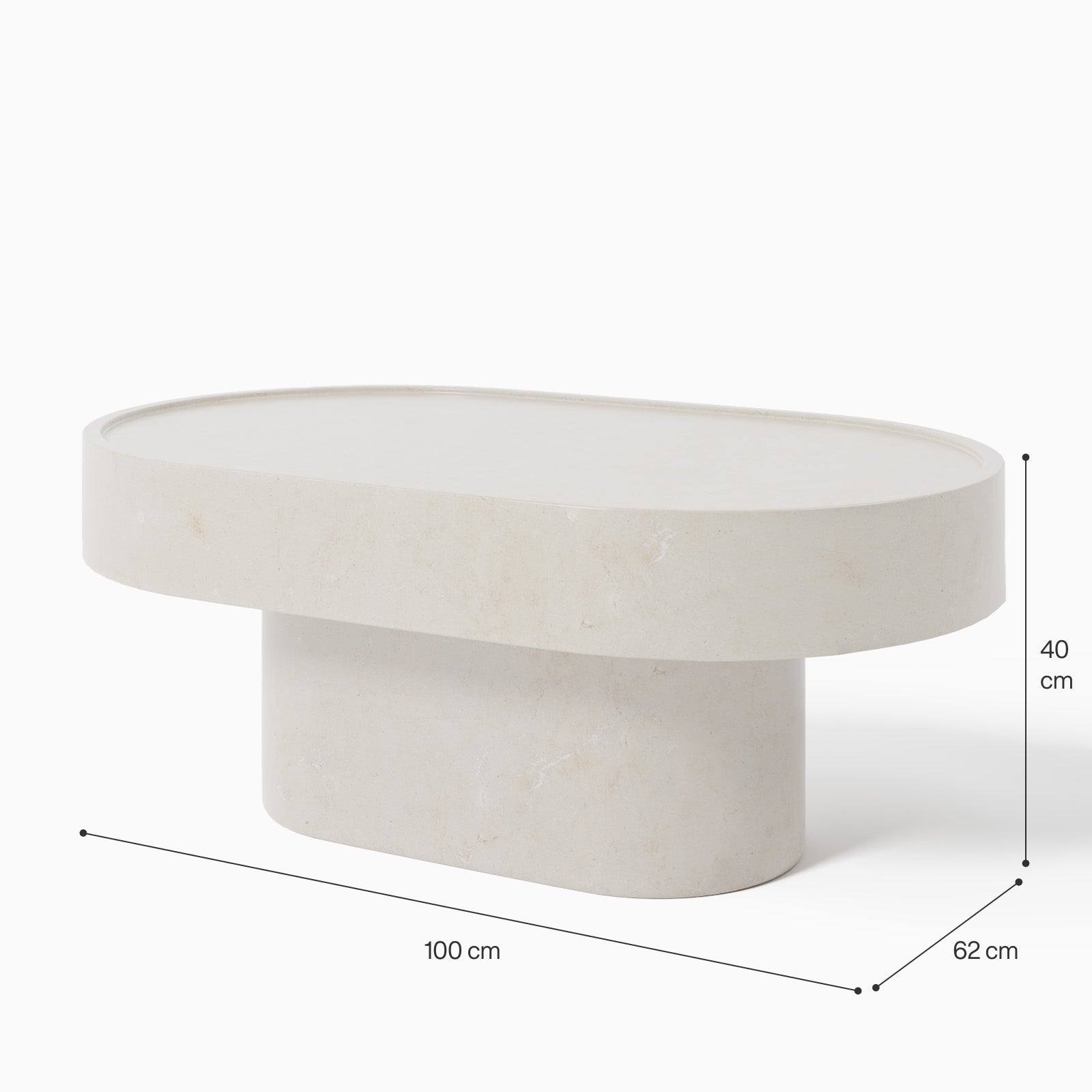 Sicily Cream Marble Coffee Table image