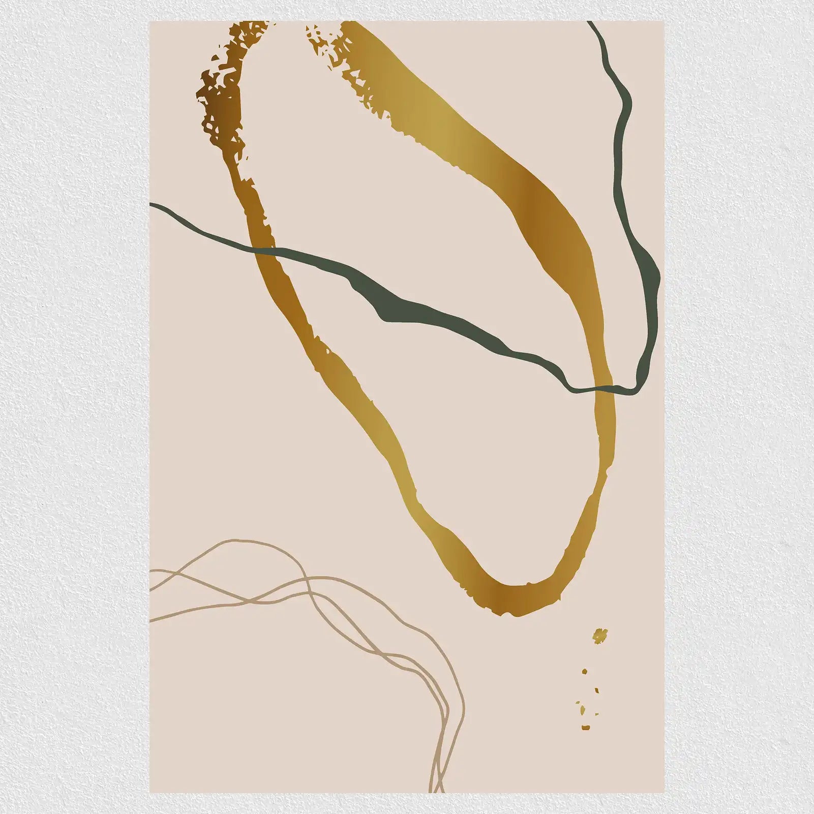 Плакат-мечта «Золотые линии»