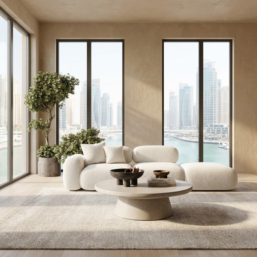 Alice Cream Microconcrete Coffee Table image