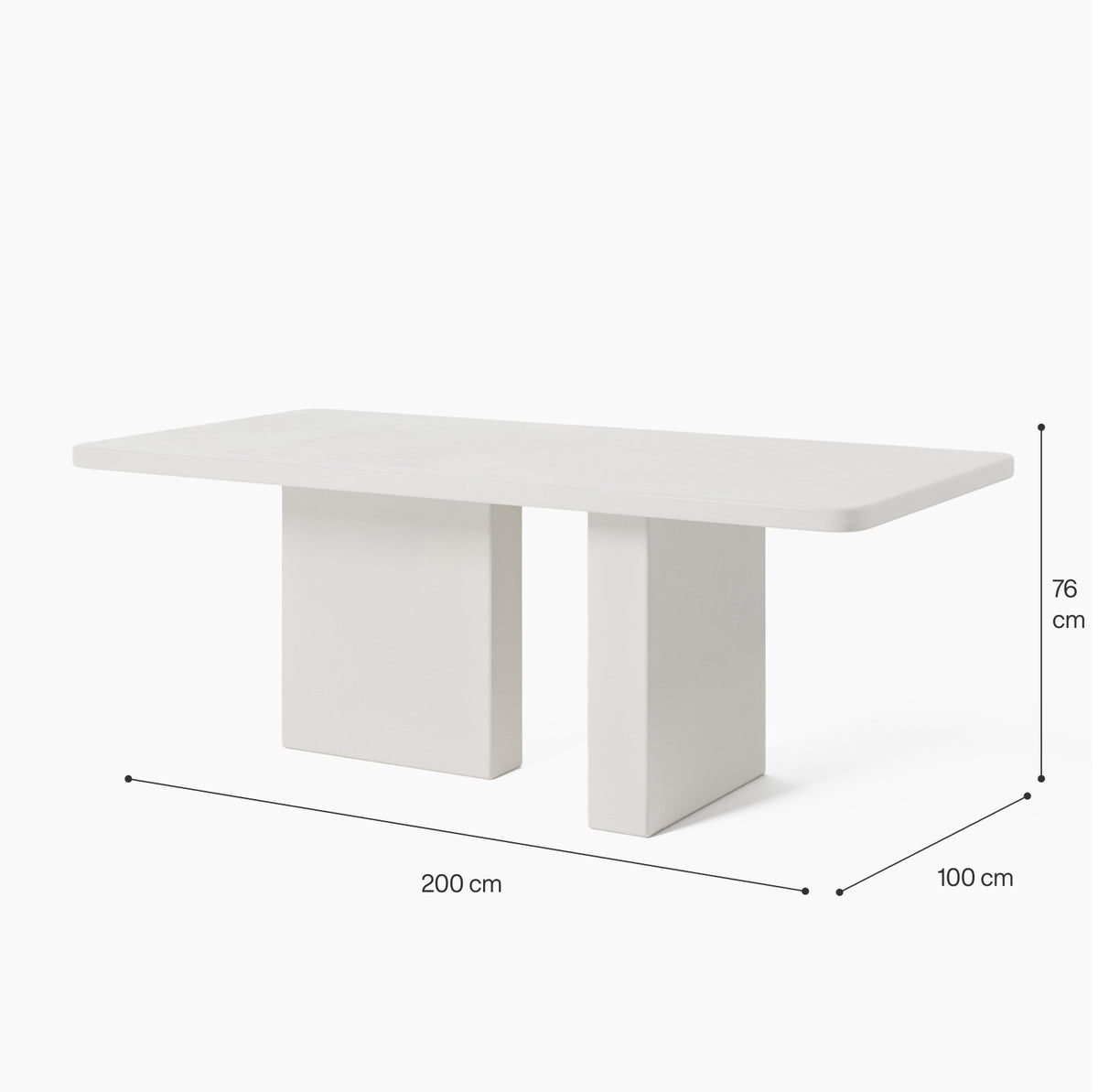 Mallorca Concrete Dining Table image