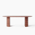 Modena Rosso Travertine Dining Table